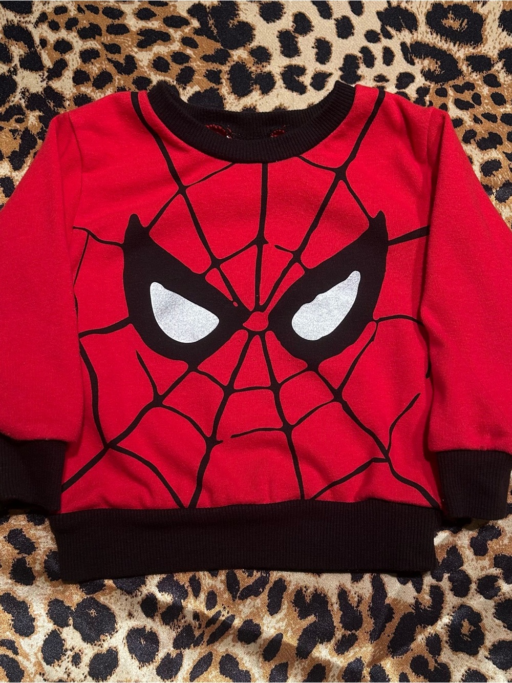 ❌SOLD❌MARVEL Spider-Man Face Graphic Crewneck Sweatshirt